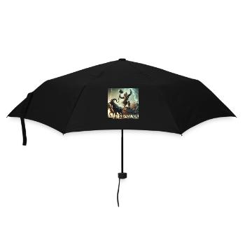 Thor, Wikinger und germanischer Gott - Regenschirm (klein) - Schwarz - Vorne