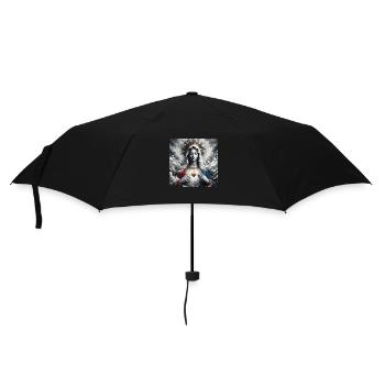 Stechpalme Maria Maria Madonna Mariana Jungfrau Maria Heilig - Regenschirm (klein) - Schwarz - Vorne