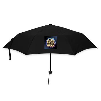Stay positive and hold your head up high - Parapluie standard - noir - Devant