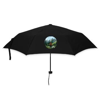 Immerse yourself in the wilderness: Your mountain adventure is calling - Umbrella (small) - black - Front