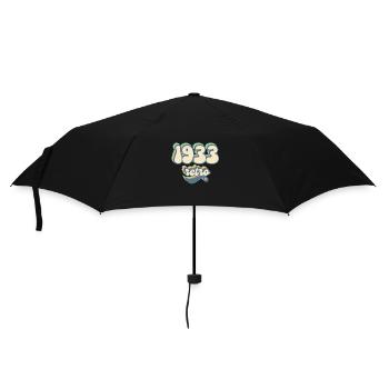 1933 Retro Geschenkidee - Regenschirm (klein) - Schwarz - Vorne