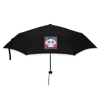 Design "Sweet Starry Paws" - Regenschirm (klein) - Schwarz - Vorne