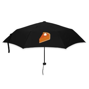Kürbiskuchen - Regenschirm (klein) - Schwarz - Vorne