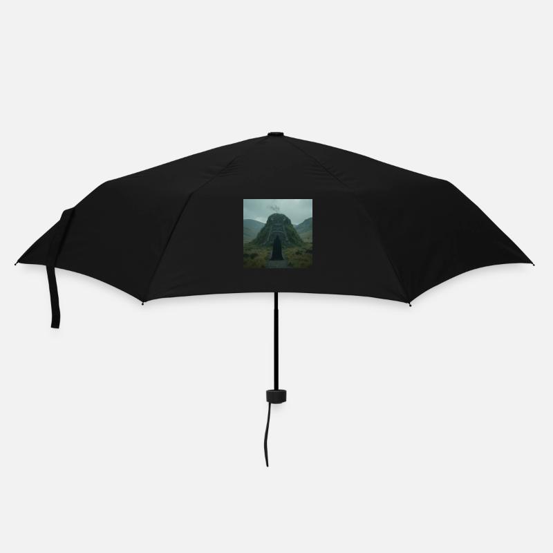 drachenqodelING - Regenschirm (klein) - Schwarz