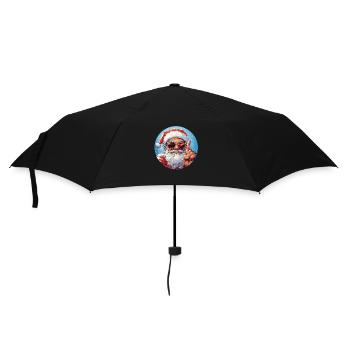 Le Père Noël dit : Préparez-vous pour Noël ! - Parapluie standard - noir - Devant