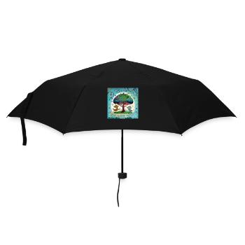 L’arbre de vie - Parapluie standard - noir - Devant