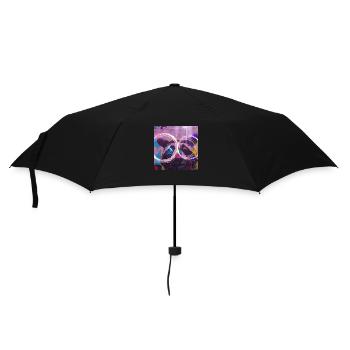 raccoon and colors 1.0 - Umbrella (small) - black - Front
