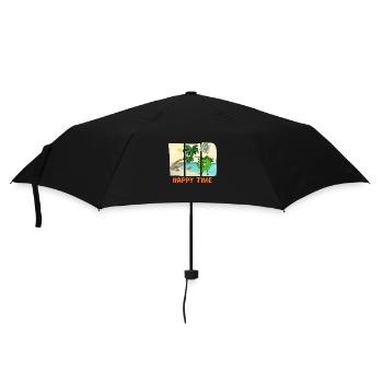 Happy Time - Umbrella (small) - black - Front
