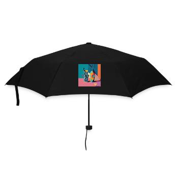 Du siehst durstig aus - Regenschirm (klein) - Schwarz - Vorne
