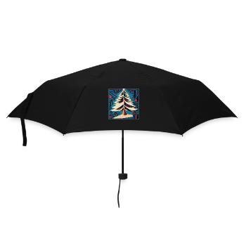 Christmas tree - Umbrella (small) - black - Front