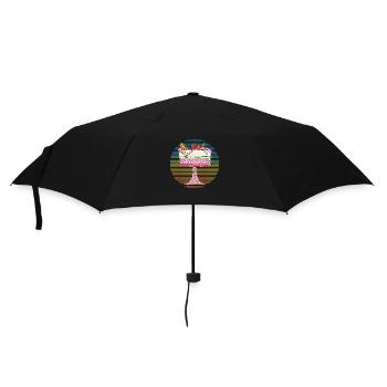 Gâteau - Parapluie standard - noir - Devant