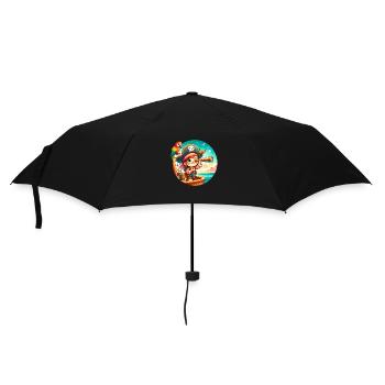 Crâne de pirate pour fille - Parapluie standard - noir - Devant