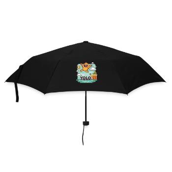 Design "Leap of Joy" YOLO - Umbrella (small) - black - Front