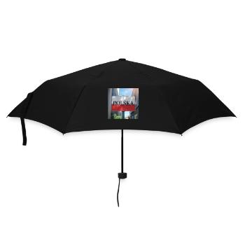 Polen - Regenschirm (klein) - Schwarz - Vorne