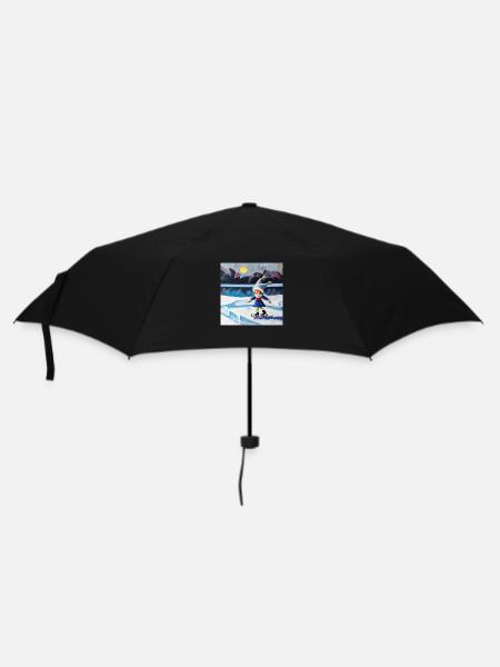 Le miracle de l’hiver - Parapluie standard - noir