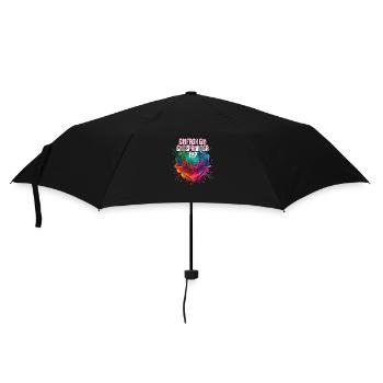 Entspannter Typ - Regenschirm (klein) - Schwarz - Vorne
