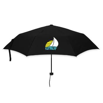 Crew Member Text Sonne Team Mitglied Segelcrew Fun - Regenschirm (klein) - Schwarz - Vorne