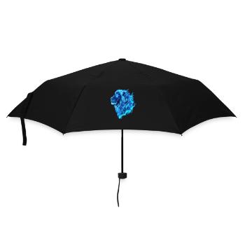 Flammes Bleu Lion - Parapluie standard - noir - Devant