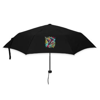 Handwerker Werkzeug - Regenschirm (klein) - Schwarz - Vorne