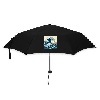 Fantastic Atlantic Ocean - Retro Ocean Waves - Umbrella (small) - black - Front