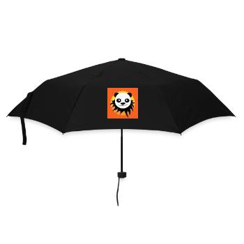 Logo PandaFlandres - Parapluie standard - noir - Devant