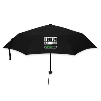 Onkel (bitte warten) - Regenschirm (klein) - Schwarz - Vorne