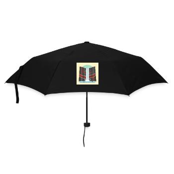 Magma meets water - Umbrella (small) - black - Front