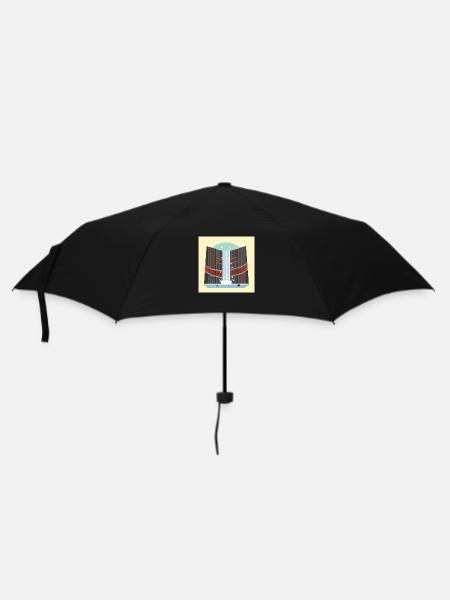 Le magma rencontre l’eau - Parapluie standard - noir