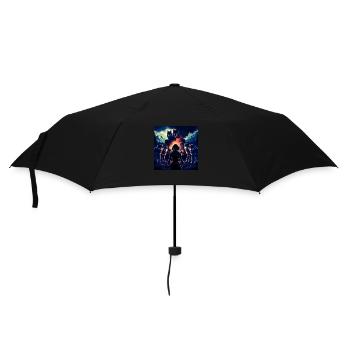 Urzeitlicher Krieger - Regenschirm (klein) - Schwarz - Vorne