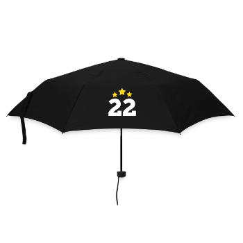22 Year Star - 22nd Anniversary Gift - Umbrella (small) - black - Front