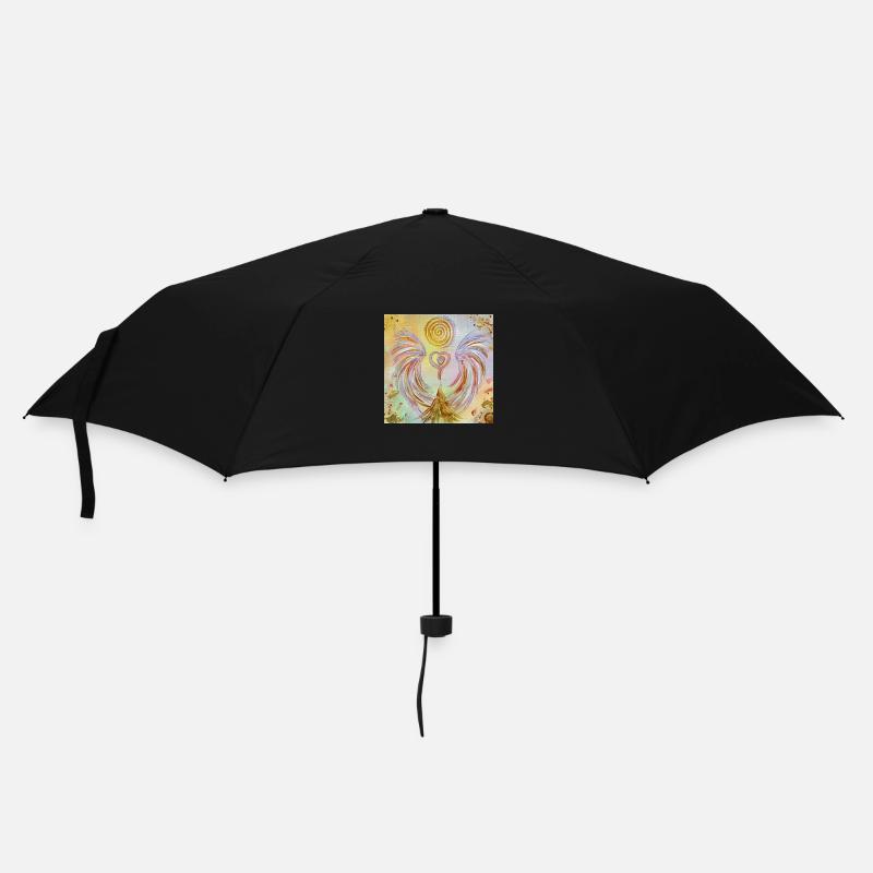 Herzengel Mensch Sein - Regenschirm (klein) - Schwarz