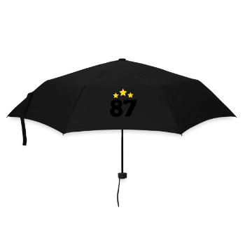87 Years Star - 87th Anniversary Gift - Umbrella (small) - black - Front