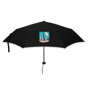 Space 1154353450 - Regenschirm (klein) - Schwarz - Vorne
