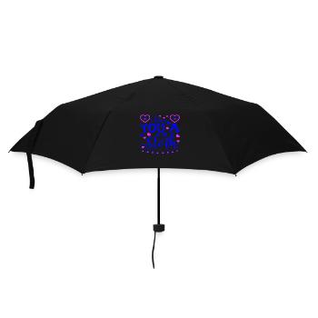 xoxo love you amore Blumen Frauen Valentinstag 14 - Regenschirm (klein) - Schwarz - Vorne