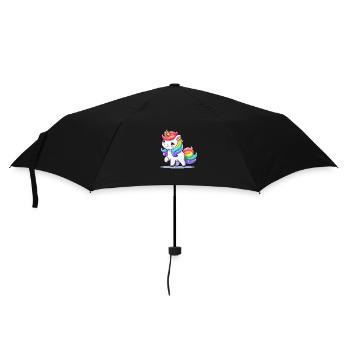 Bande dessinée Licorne - Parapluie standard - noir - Devant