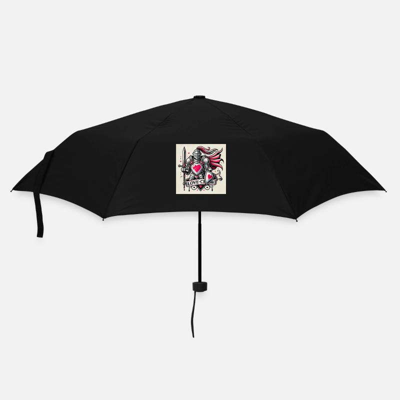 Love Crew The knight - Umbrella (small) - black
