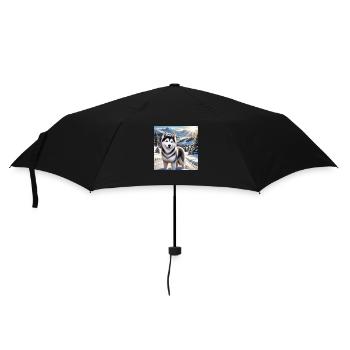Hasky II - Regenschirm (klein) - Schwarz - Vorne