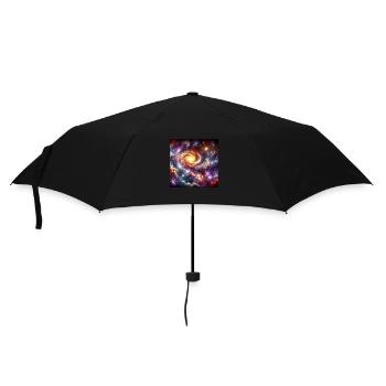 The Universe - Regenschirm (klein) - Schwarz - Vorne