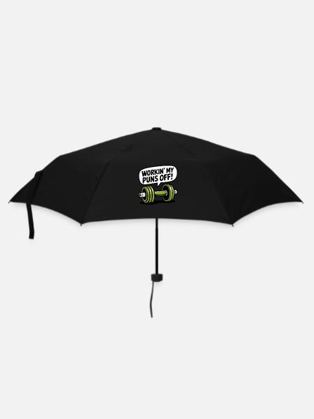 Working my puns off - Umbrella (small) - black
