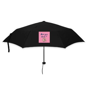 "How You Doin'? Fun and Bold Design" - Umbrella (small) - black - Front