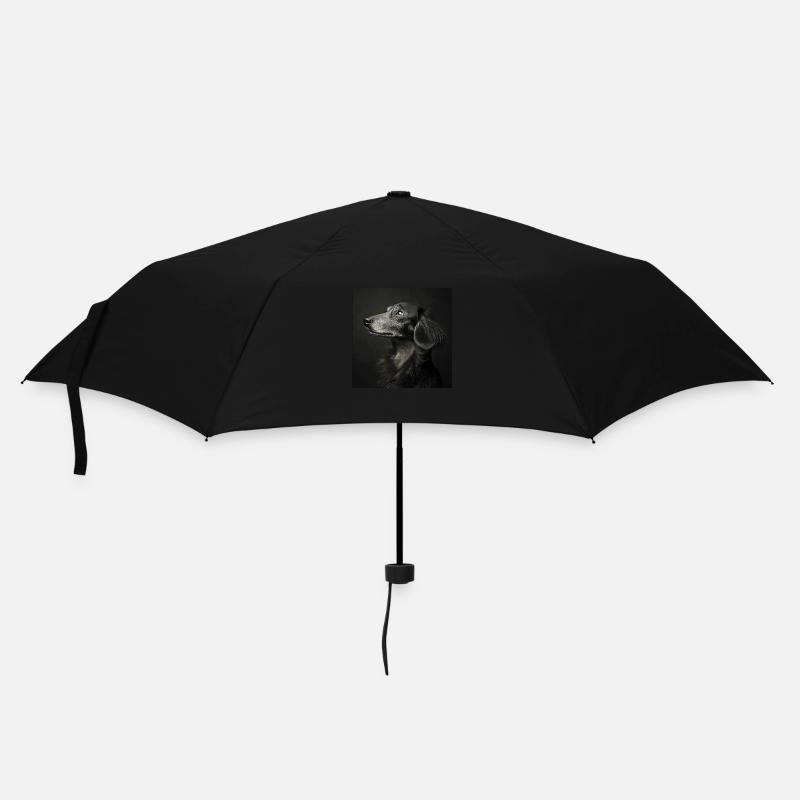 Animaux Noirs - Vieux Chien - Parapluie standard - noir