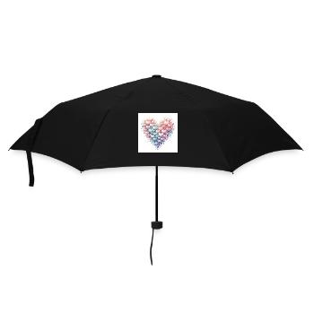 Valentinstag Speziell - Regenschirm (klein) - Schwarz - Vorne