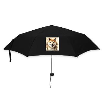 Dessin de Shiba Inu - Parapluie standard - noir - Devant
