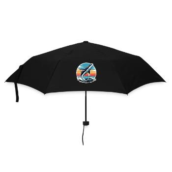 Éclaboussure au coucher du soleil - Parapluie standard - noir - Devant