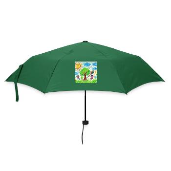 Summer T-Shirt - Umbrella (small) - bottlegreen - Front