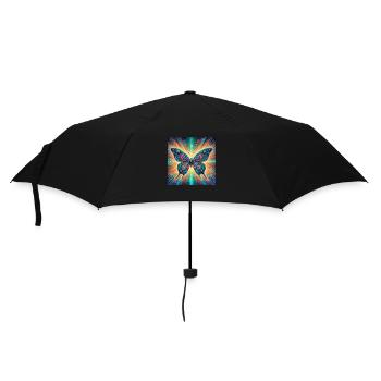 Power Animal Butterfly - Umbrella (small) - black - Front
