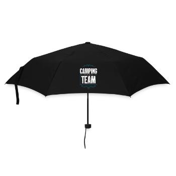 Camping Crew - Regenschirm (klein) - Schwarz - Vorne