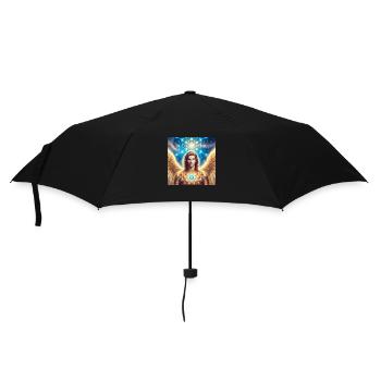 Metatron Engel - Regenschirm (klein) - Schwarz - Vorne