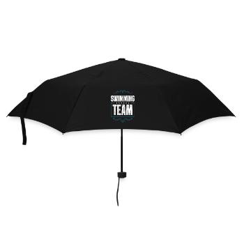 Swimming Team - Regenschirm (klein) - Schwarz - Vorne