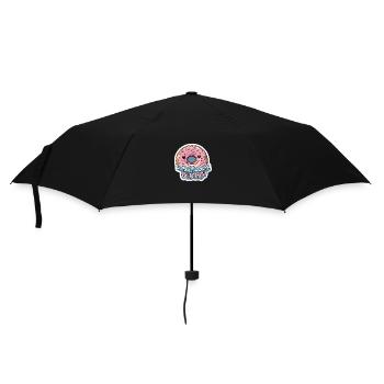 Donut Worry Be Happy Cute Kawaii Dessert Pun - Umbrella (small) - black - Front